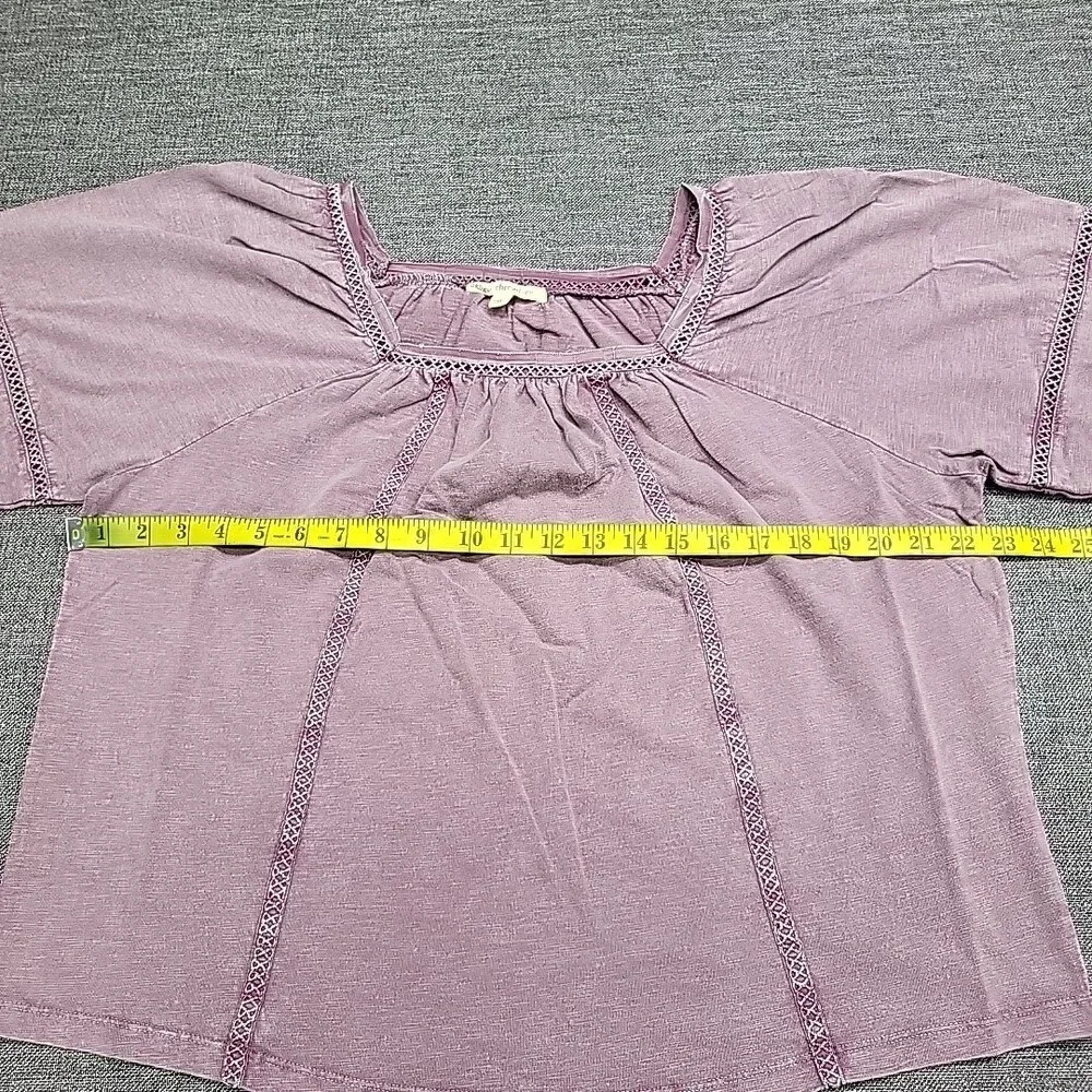 Indigo Thread Co Womens Cotton Dressy Blouse Top Large Size Mauve